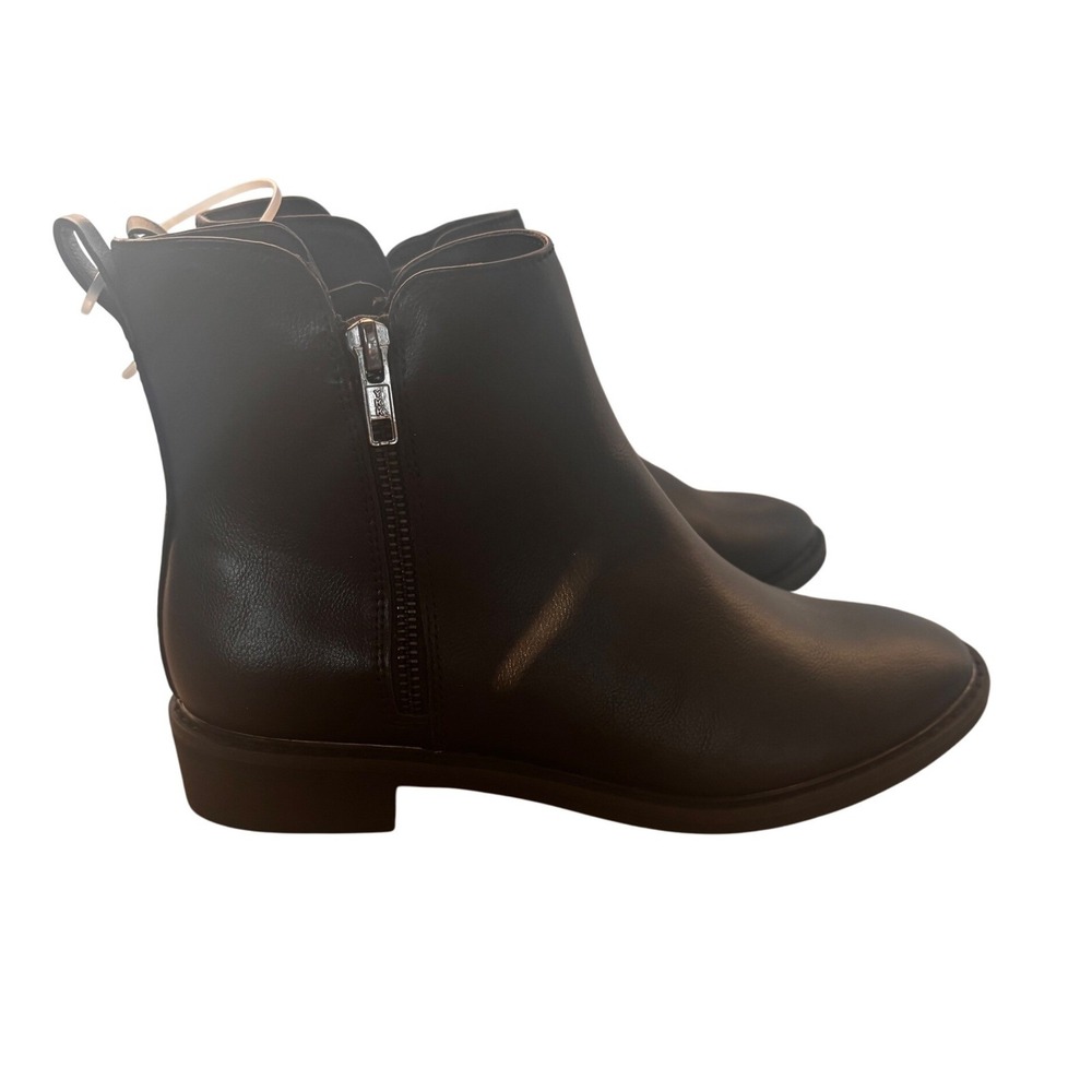 Womens Universal Thread Black‎ Ankle Boots Side Zip Closure Booties 6.5 NWT